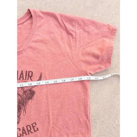 Ariat Farm Hair Graphic Tee Western Country Casual Top Women's M - Picture 5 of 5